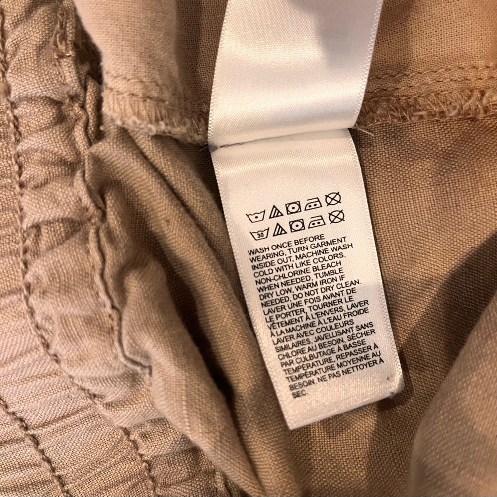 Lucky Brand Men’s Linen Blend 6” Shorts Tan Brown Drawstring Pull On XXL - Picture 10 of 10